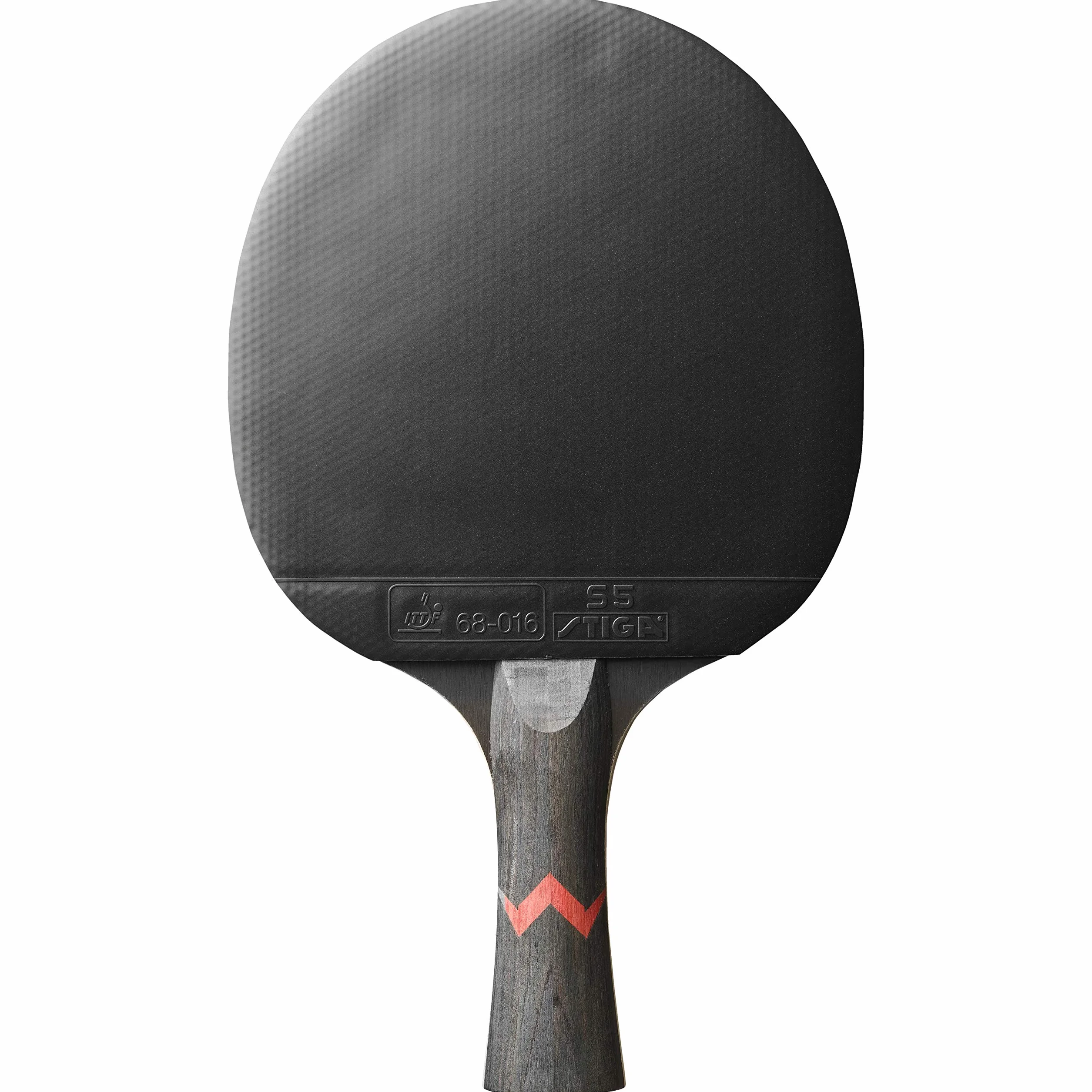 STIGA Royal Carbon Raqueta de Tenis de Mesa 5 Estrellas Profesional Hoja 5 Capas Fibra de Carbono Goma ITTF