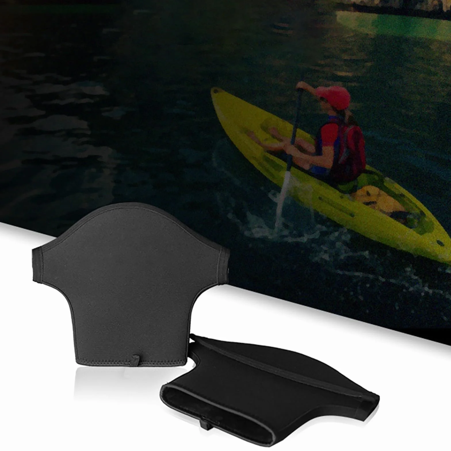 Guantes de remo para kayak con forro polar, ideales para canoa y navegación