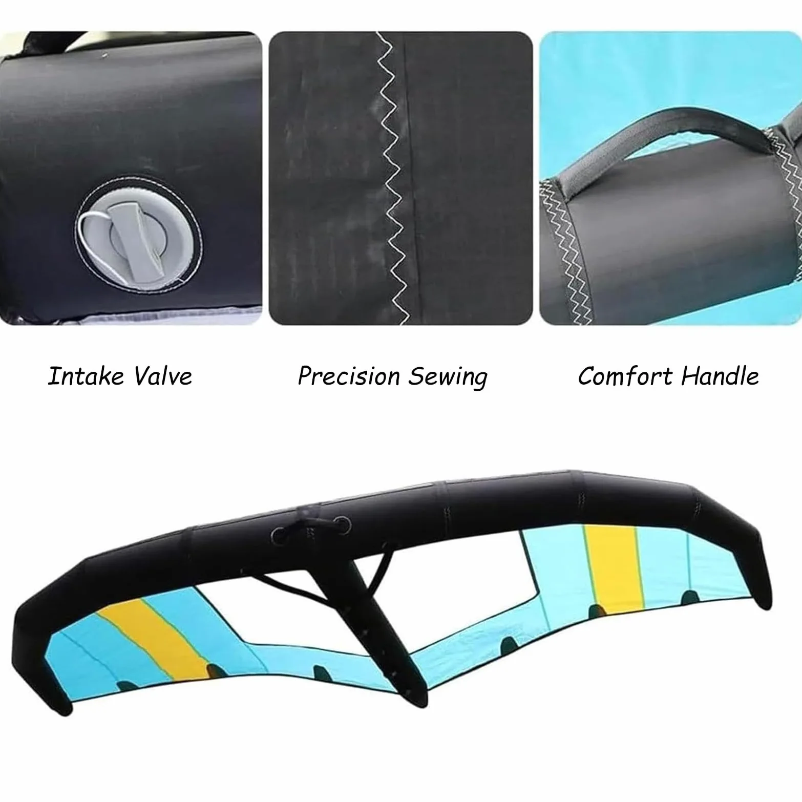 Wind Wingfoil Y Tabla Hydrofoil con Tabla Hydrofoil Inflable, Wind Wing Foil Y Hydrofoil Inflable Windfoil Hydrofoil para Deportes Acuáticos Al Aire Libre,D