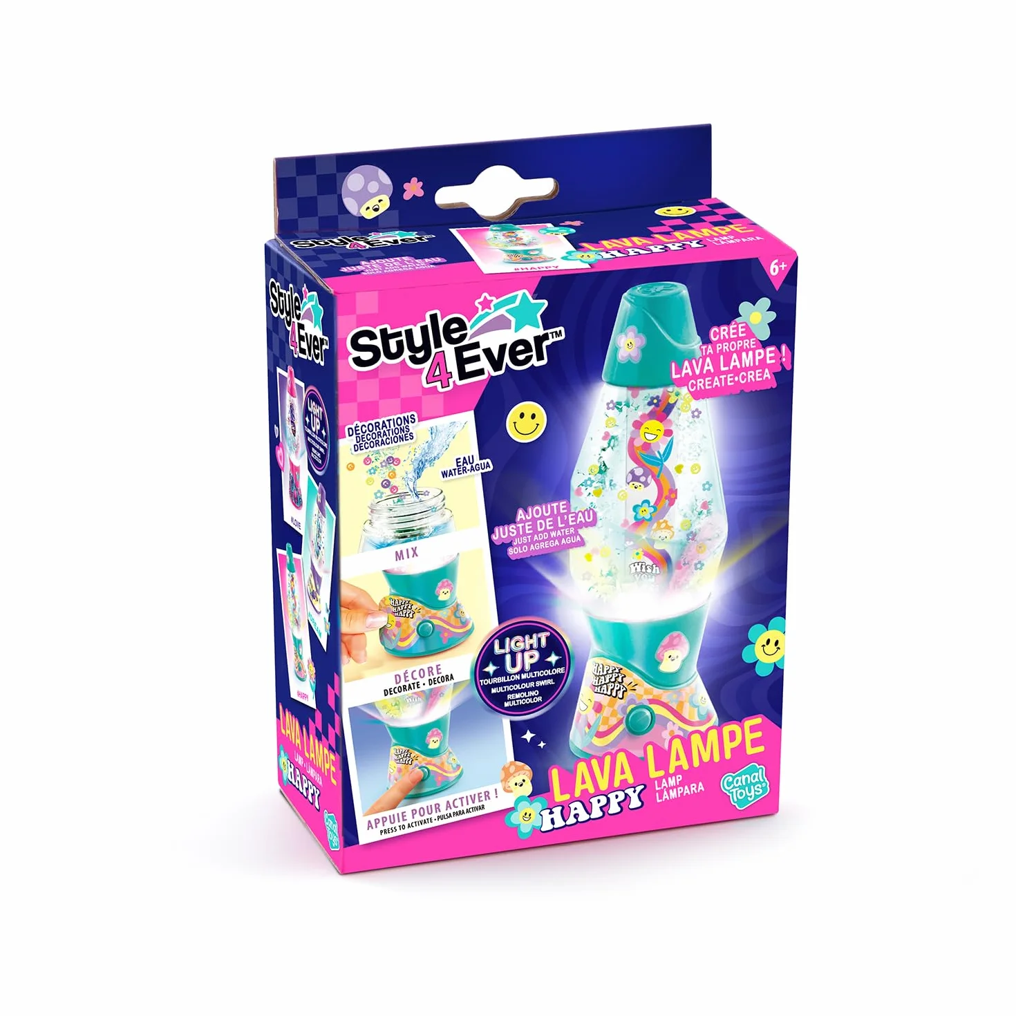 Canal Toys Style 4Ever Mini Lámpara de Lava con Decoraciones Brillantes