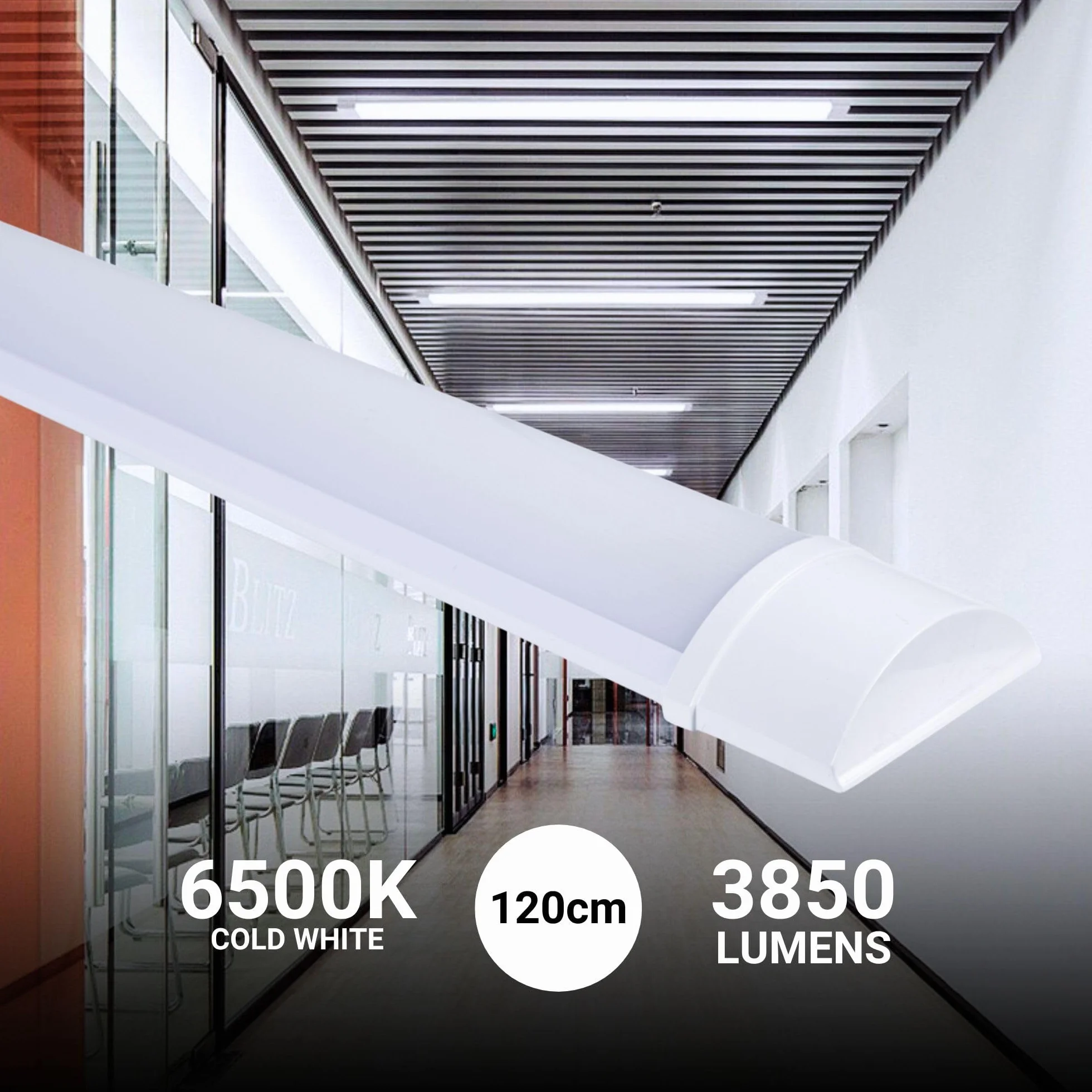 BARCELONA LED Barra LED 36W 120cm IP20 Blanco Frío luminaria para espacios comerciales