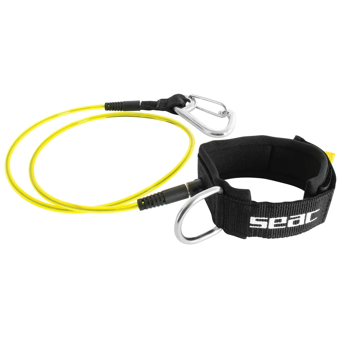 SEAC Lanyard, Cable de Seguridad con Gancho para Apnea en Profundidad