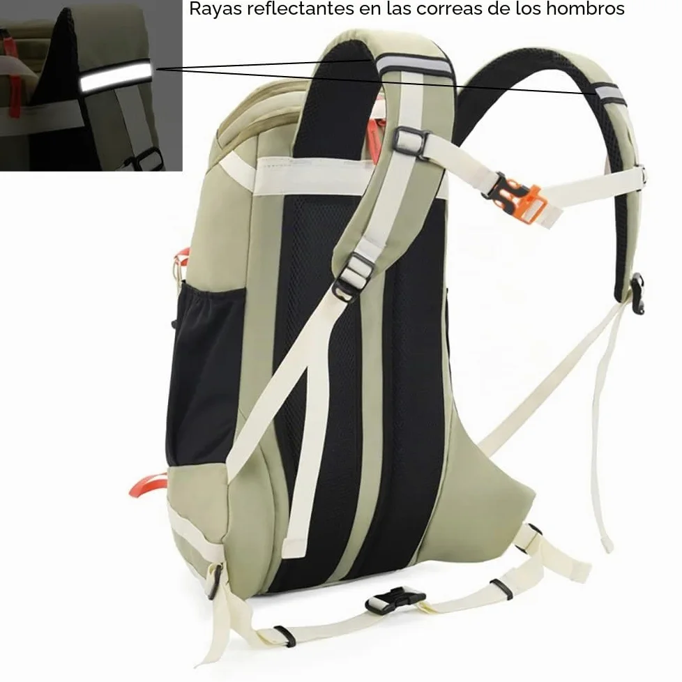 Bseash Mochila de Senderismo Impermeable 40L con Cubierta de Lluvia para Viaje Camping Escalada Esquí Ciclismo