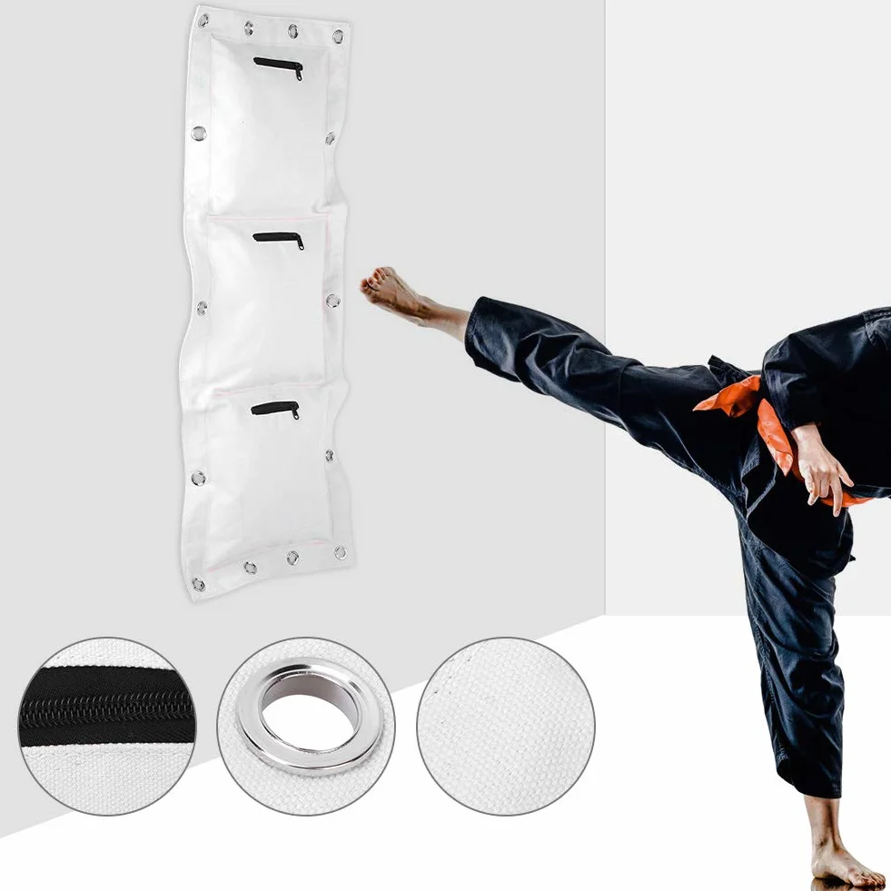 Bolsa De Arena Wing Chun Kung Fu, Bolsa De Pared para Kick Boxing, Bolsa De Boxeo De Lona con Cremallera para Boxeo, Muay Thai Sanda, 3 Tamaños