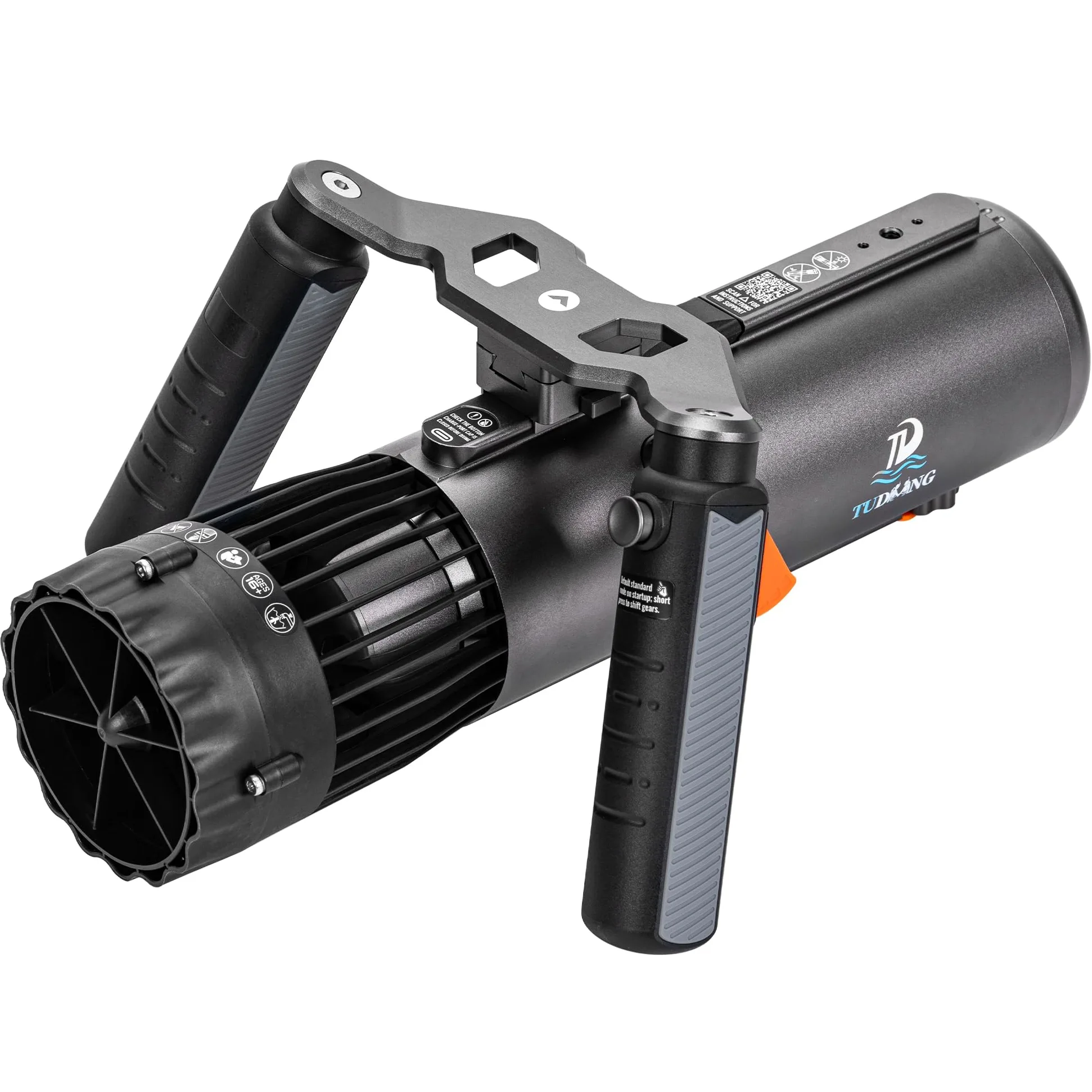 TUDIVING - Propulsión subacuática mejorada | Duración de la batería de 1 hora | Batería extraíble | IPX8 impermeable | Resistente al agua hasta 60 m | Scooter submarino con soporte de cámara de acción