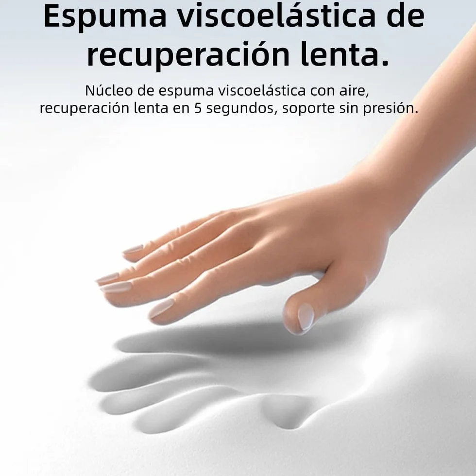 Almohada CerviFlex de masaje cervical 3 en 1 térmica espuma viscoelástica ergonómica