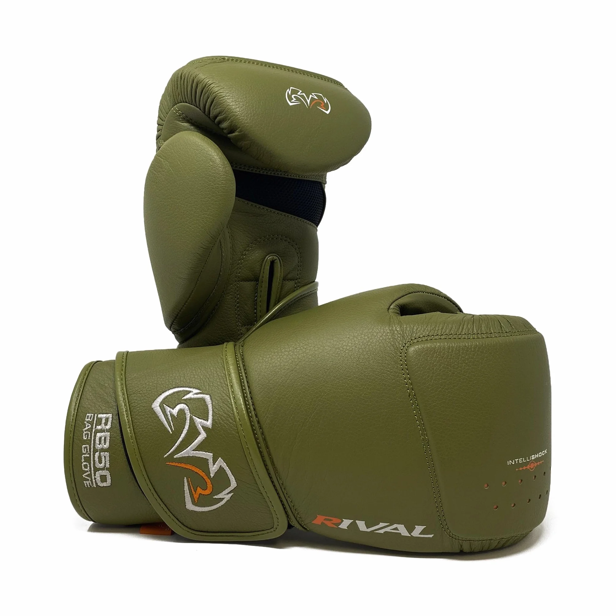 RIVAL Boxing RB50 Intelli-Shock - Guantes compactos para bolsa, cierre de , forro interior suave, acolchado de espuma multicapa