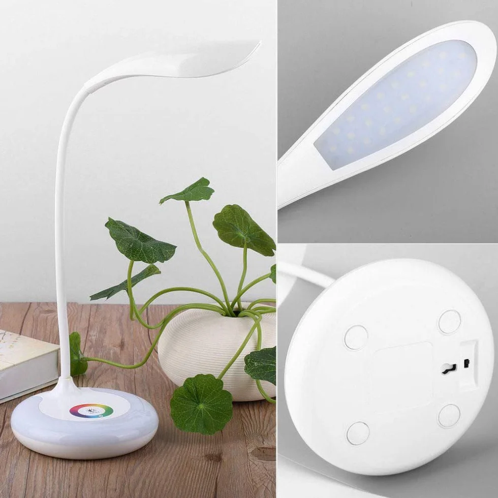 LED Lámpara de Escritorio, 3 Modos de Brillo, Protección para los Ojos, Luz de Lectura Infantil