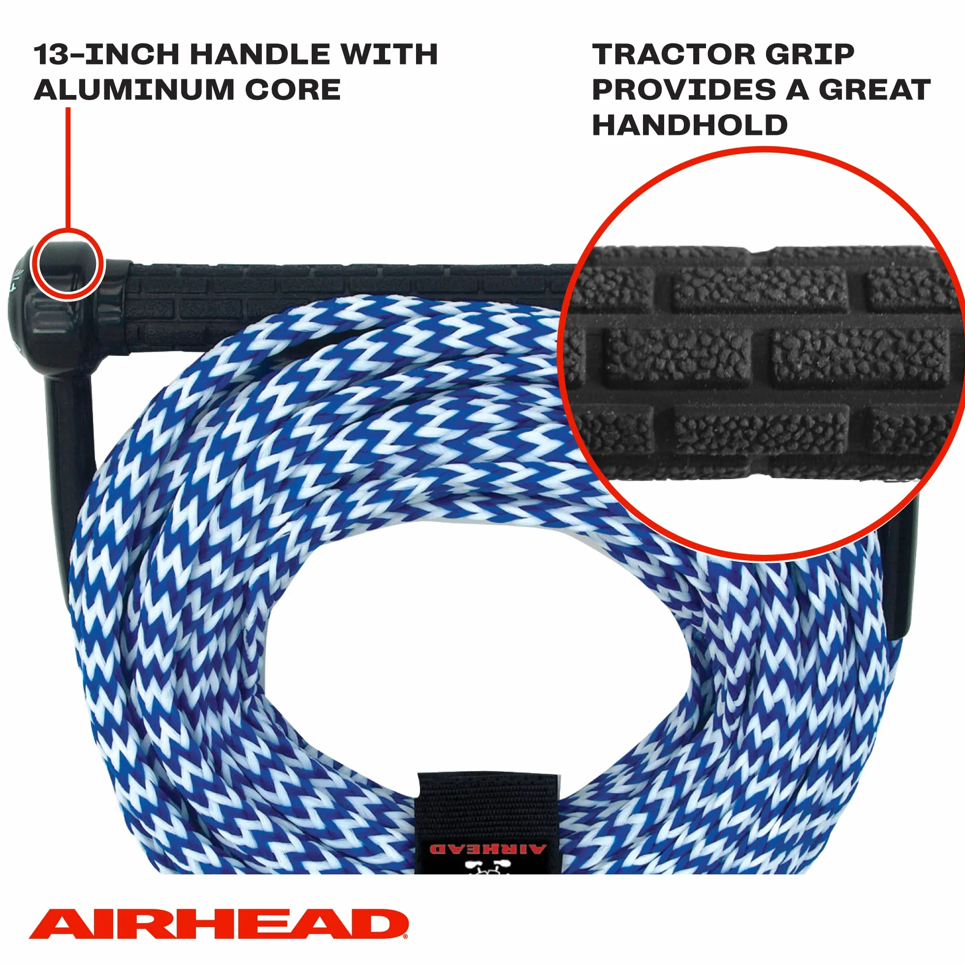 Airhead Heavy Duty Tow Harness Arnés de Remolque autocentrante para Deportes acuáticos, 2 Jinetes, 12 pies
