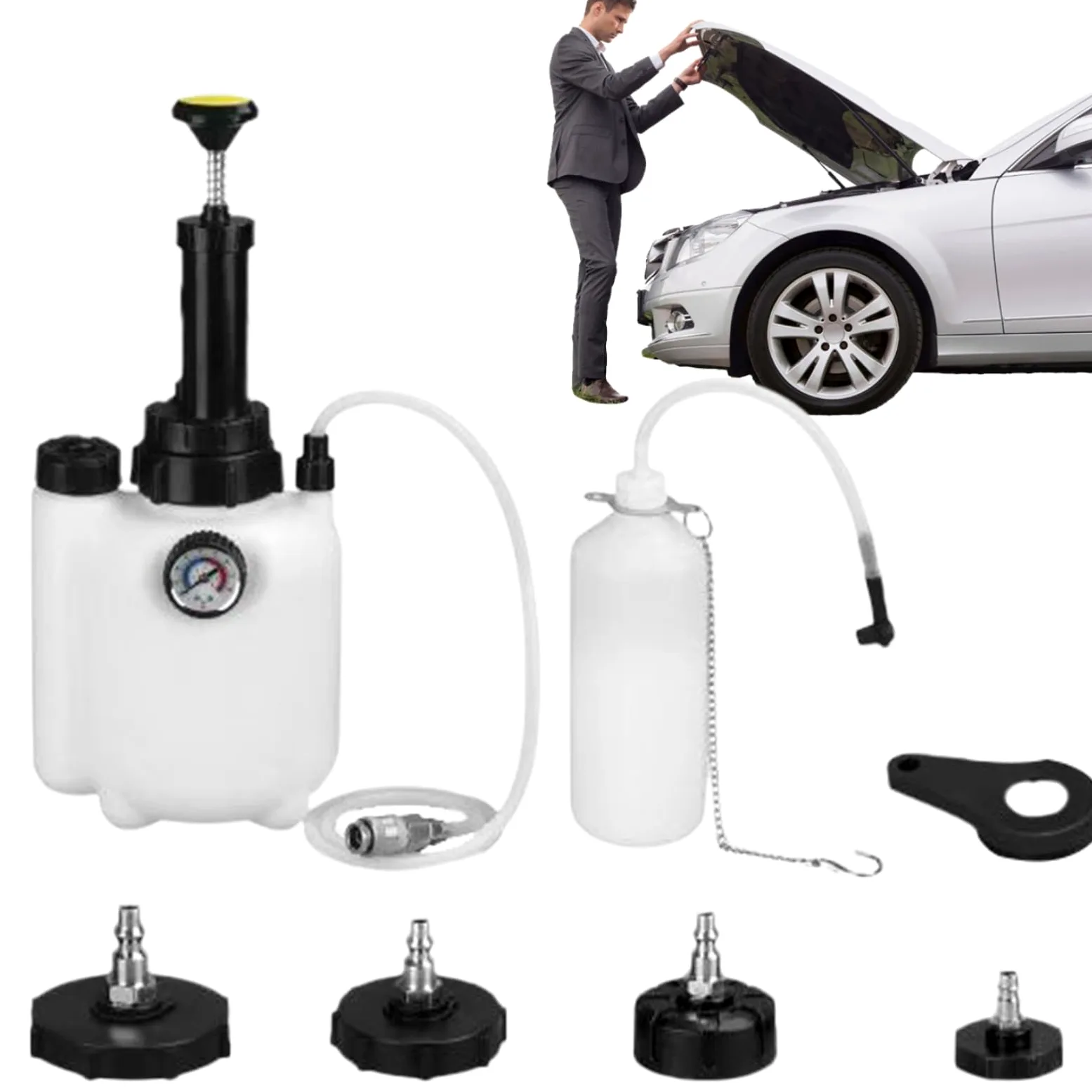 Sangrador De Frenos A Presión Sangrador De Presión De Frenos Para Cambio De | Mantenimiento Vehicular Para Usuarios Particulares Y Talleres