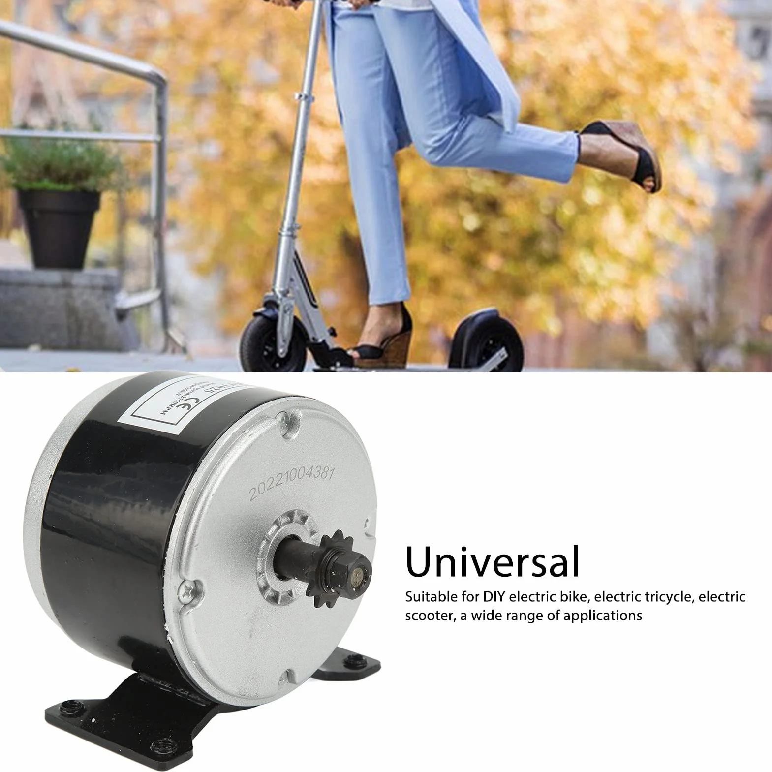 Motor Cepillado 24V 250W, Motor de Alta Velocidad 2750RPM para Triciclo Eléctrico de de la Bicicleta Eléctrica