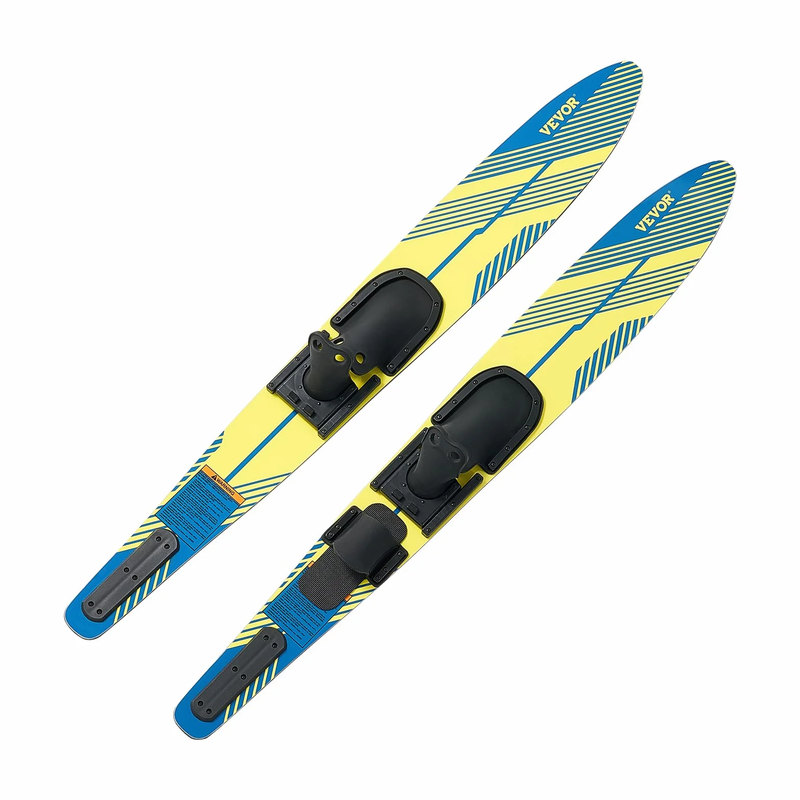 VEVOR Esquís Acuáticos 150 cm Fijaciones Herradura Ajustables X-7 Puntera Trasera Acolchada Revestimiento UV Alto Brillo Adultos 136 kg