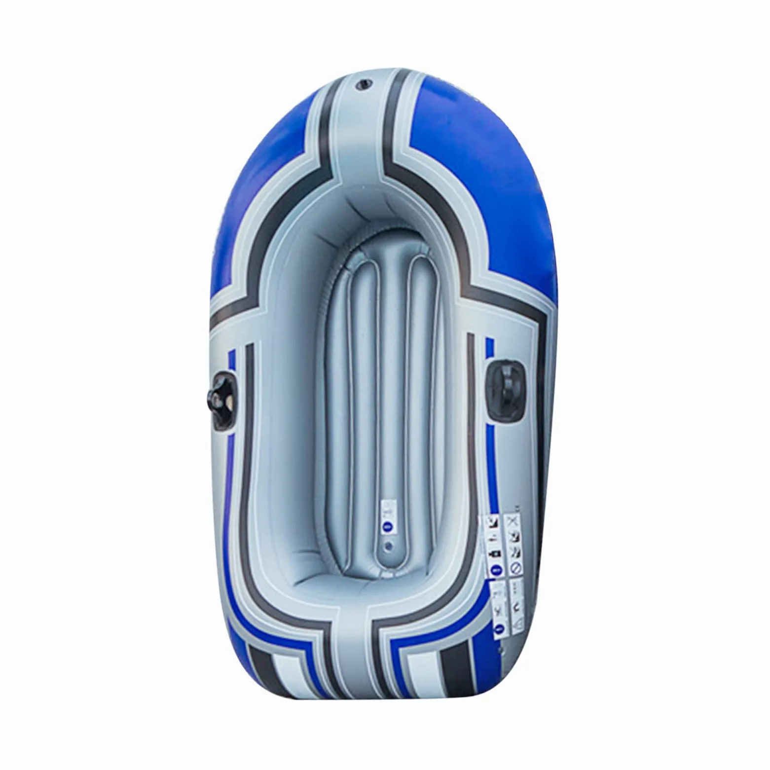 SIXRUN Bote Inflable, Kayak de Material de PVC Engrosado para una Sola, con Diseño Plegable para Caminatas y Actividades Al Aire Libre, 150 Cm, Capacidad de 80 Kg