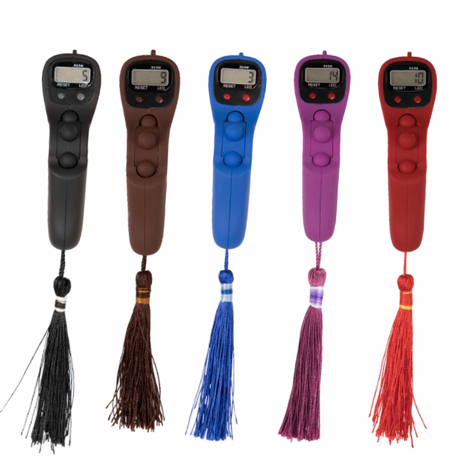Contador de conteo LED portátil digital de mano con retroiluminación escolar de 5 dígitos número clickers juego deportivo