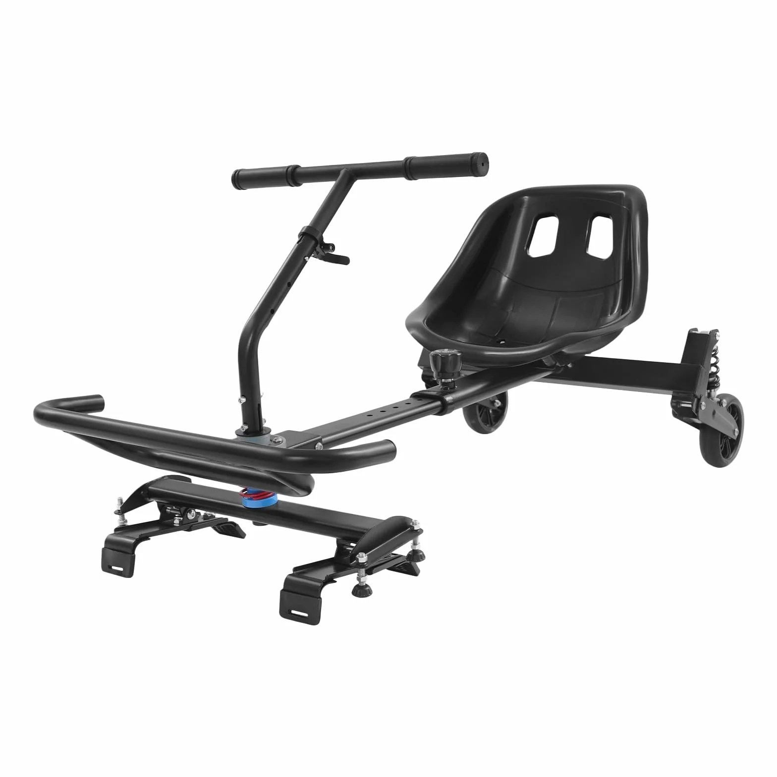 Soporte ajustable negro para scooter autoequilibrado, accesorio para asiento de scooter autoequilibrado, para el hogar, gimnasio, actividades al aire libre, 110 x 52 x 60 cm