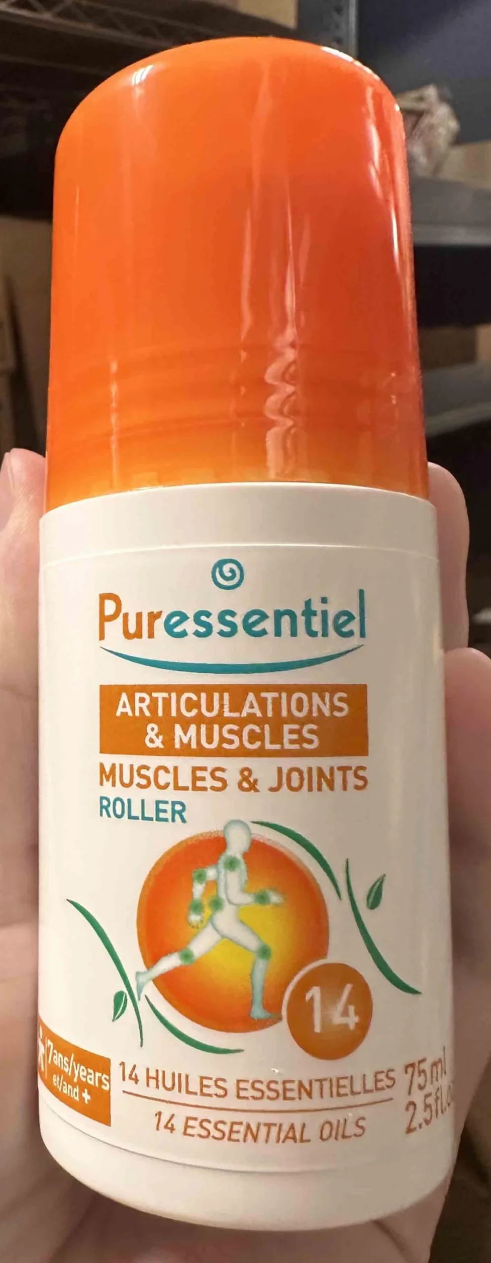 Puressentiel Roller Articulaciones y Músculos 14 Aceites Esenciales 99,9% Natural 75 ml