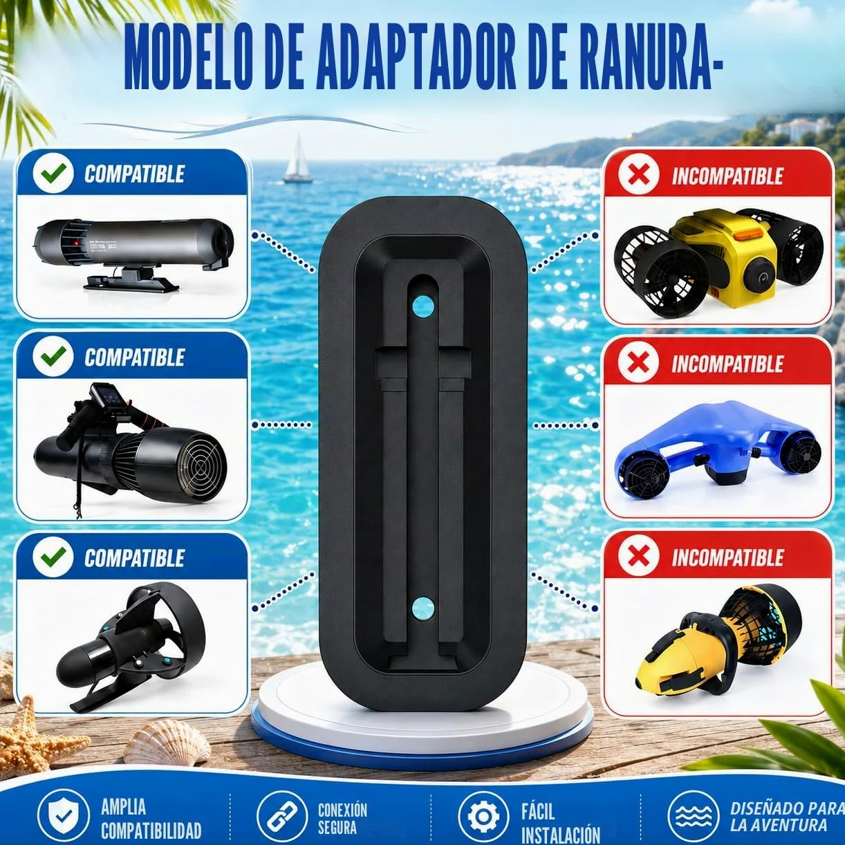 Barca Hinchable 3 en 1 con Scooter Acuático 500W Opcional Unpowered | Exploración submarina, conversión kayak, construcción Drop-Stitch reforzada, diseño agua salada, almacenamiento compacto