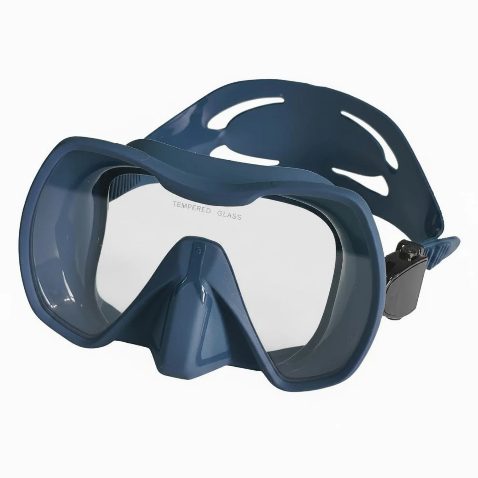 Gafas de Natación Máscara de Buceo Visor Panorámico Snorkel Vidrio Reforzado Silicona Cómoda Ajuste para Enfoque en la