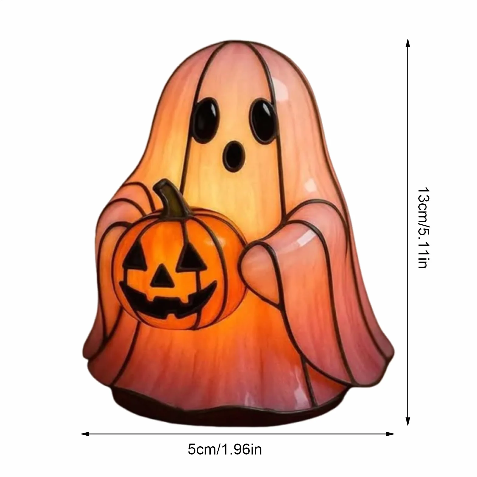Lámpara LED Fantasma Halloween Decoración Hogar Portátil Estantería