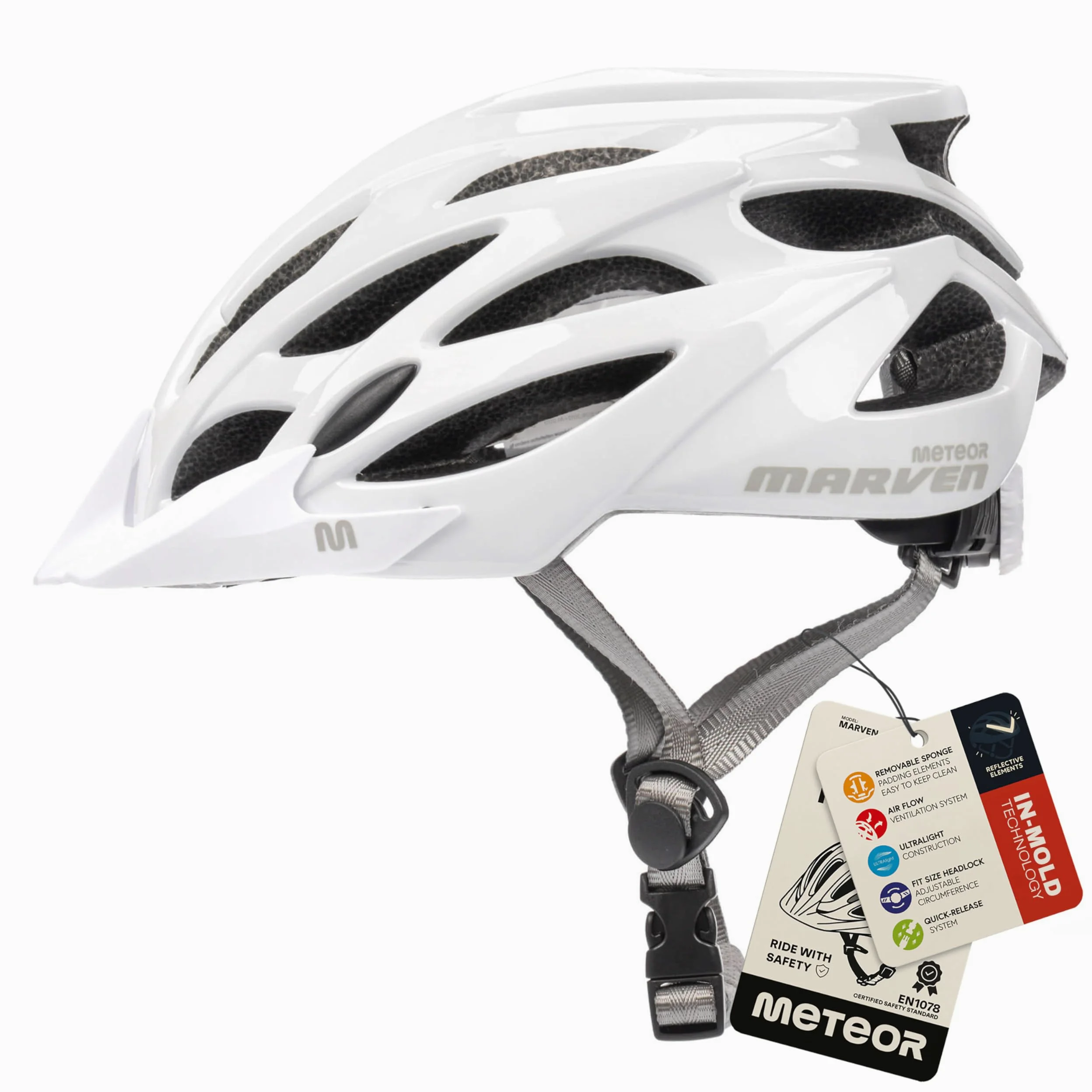 Casco Bicicleta - Helmet Ciclismo para Jóvenes y Adulto - Bicicleta Patineta Skate Patines Monopatines - Bici Accesorios - Marven