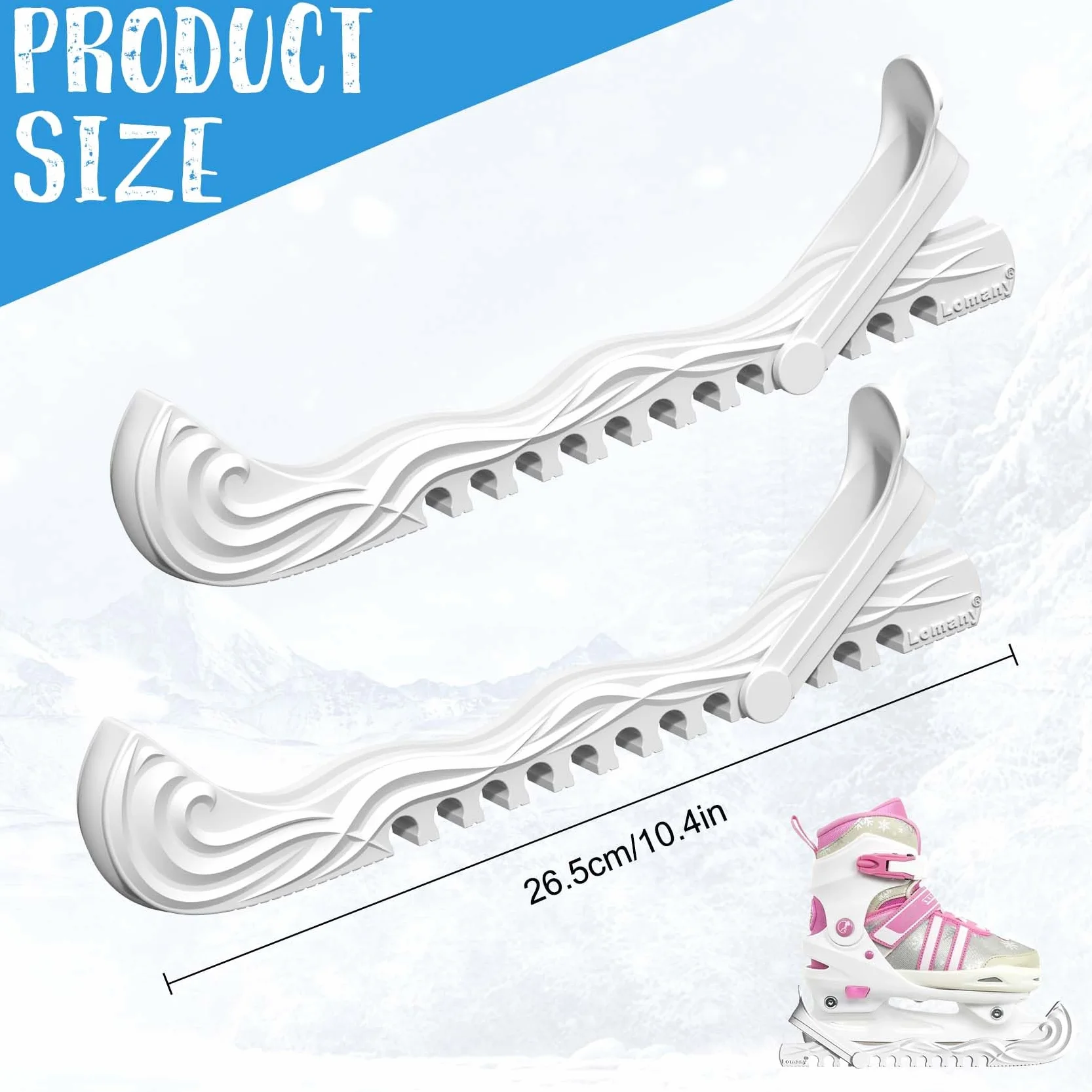 Protectores de patinaje sobre hielo, zapatos de hockey, cubiertas de cuchillas de patinaje sobre hielo, hebillas ajustables, protectores de patinaje artístico, accesorios de hockey sobre