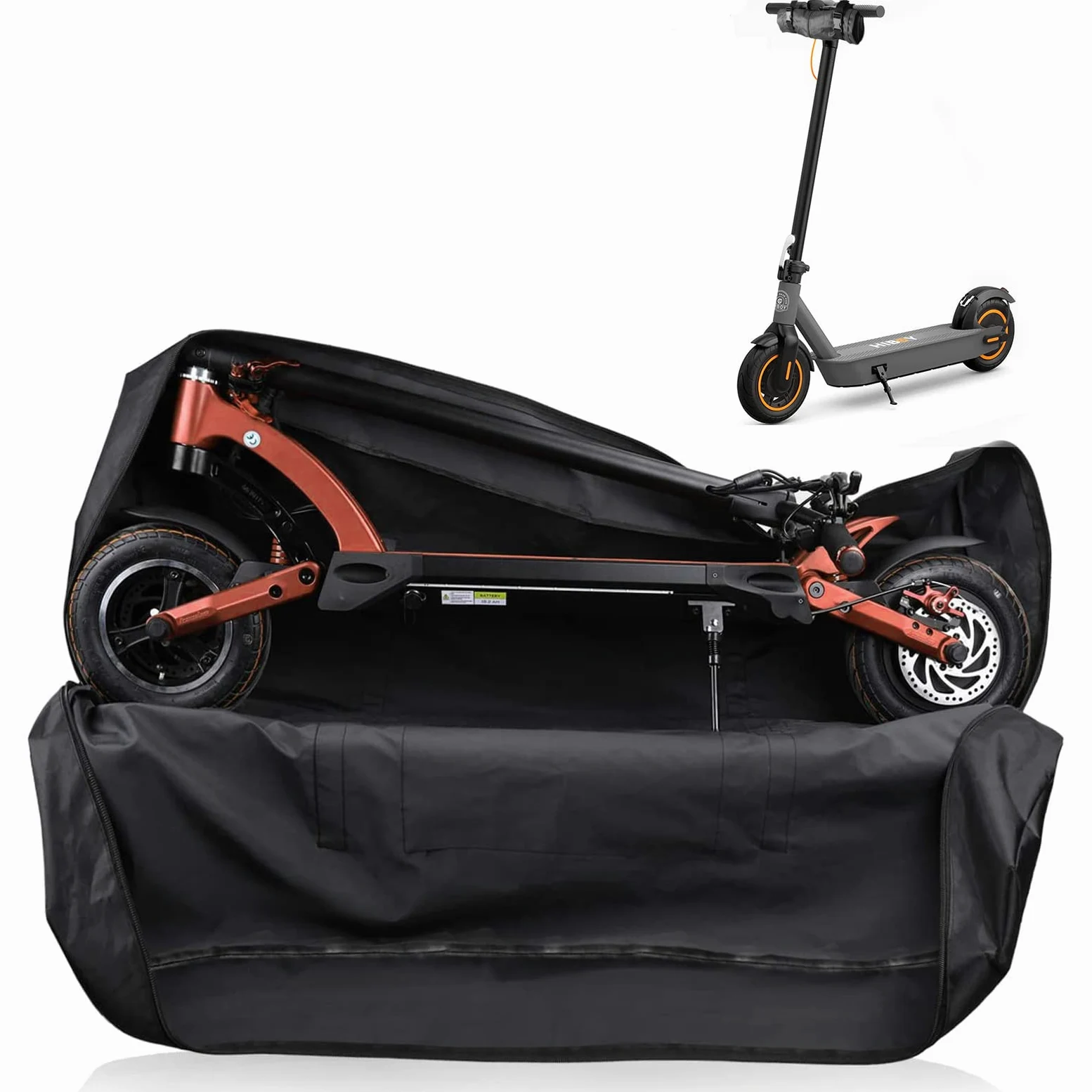 Kingling Bolsa para scooter eléctrico, bolsa de almacenamiento impermeable para scooter, accesorios para scooter, mochila eléctrica al aire libre apta para scooter eléctrico M365/M365 Pro, 49 pulgadas