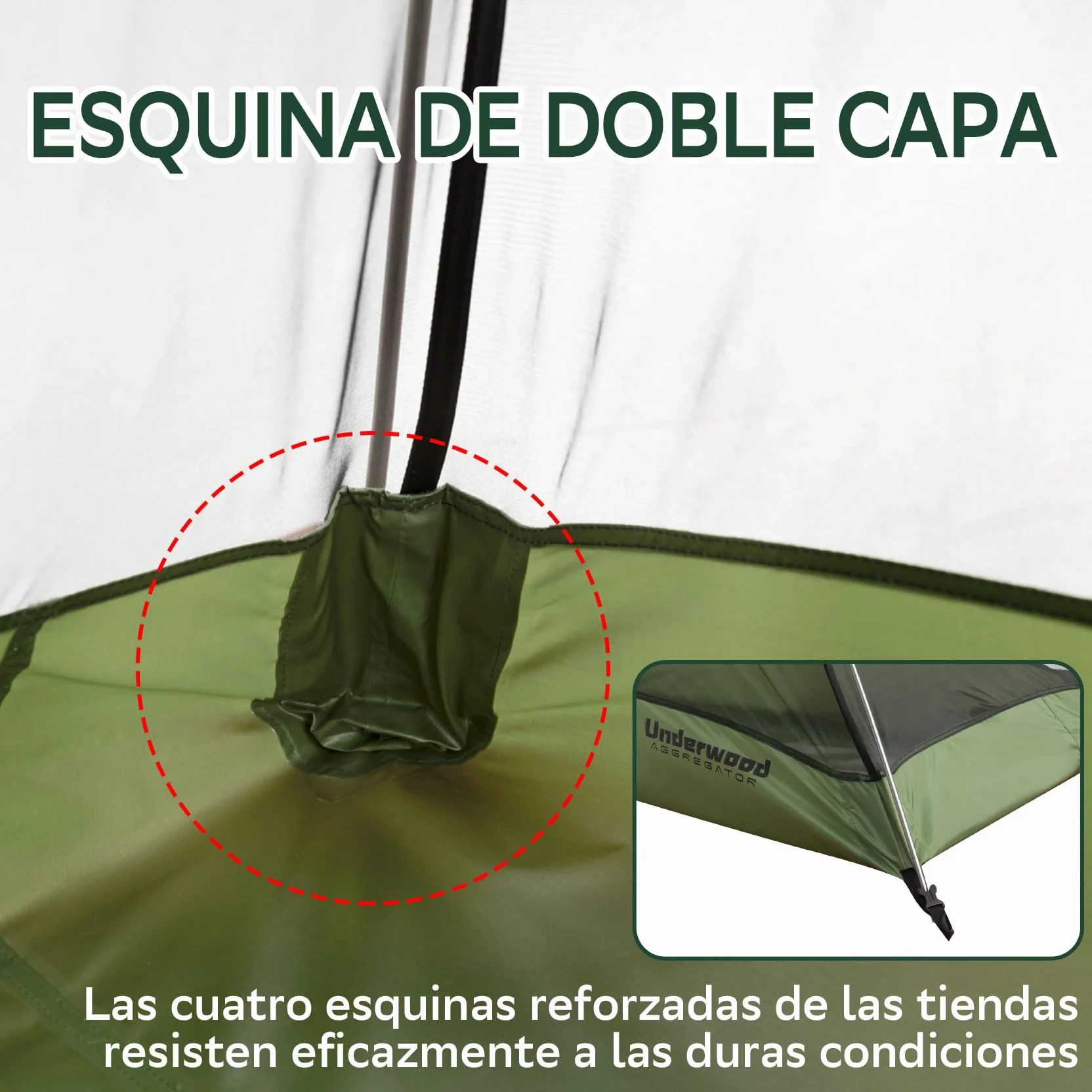 Tienda de campaña para Senderismo para 1/2 Hombre - una Tienda de campaña Ligera e Impermeable para un Hombre para Acampar, una Tienda de campaña Tipo Domo compacta para 1 Persona