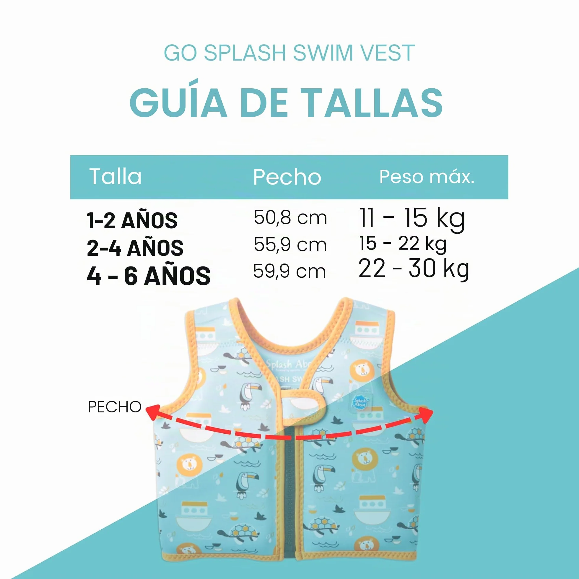 Splash About Go Splash Chaleco de Natación para Bebé y Niños