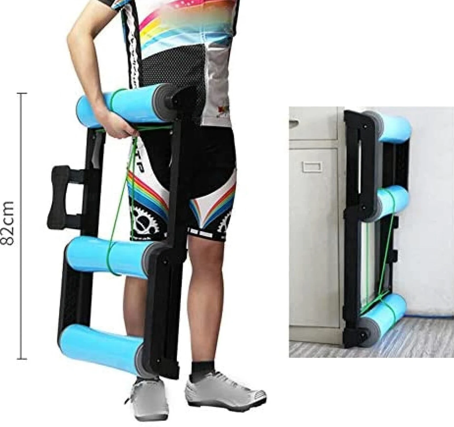 Rodillo de entrenamiento de bicicleta para bicicletas de montaña de 24 a 29 pulgadas, bicicleta estática profesional de interior, unisex, para fitness