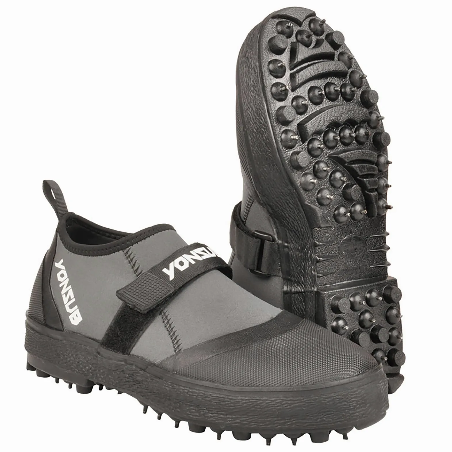 Botas de pesca antideslizantes de neopreno, zapatos de vadeo ligeros con suela tachonada de acero y protección de los dedos para pesca en roca, senderismo y deportes al aire libre
