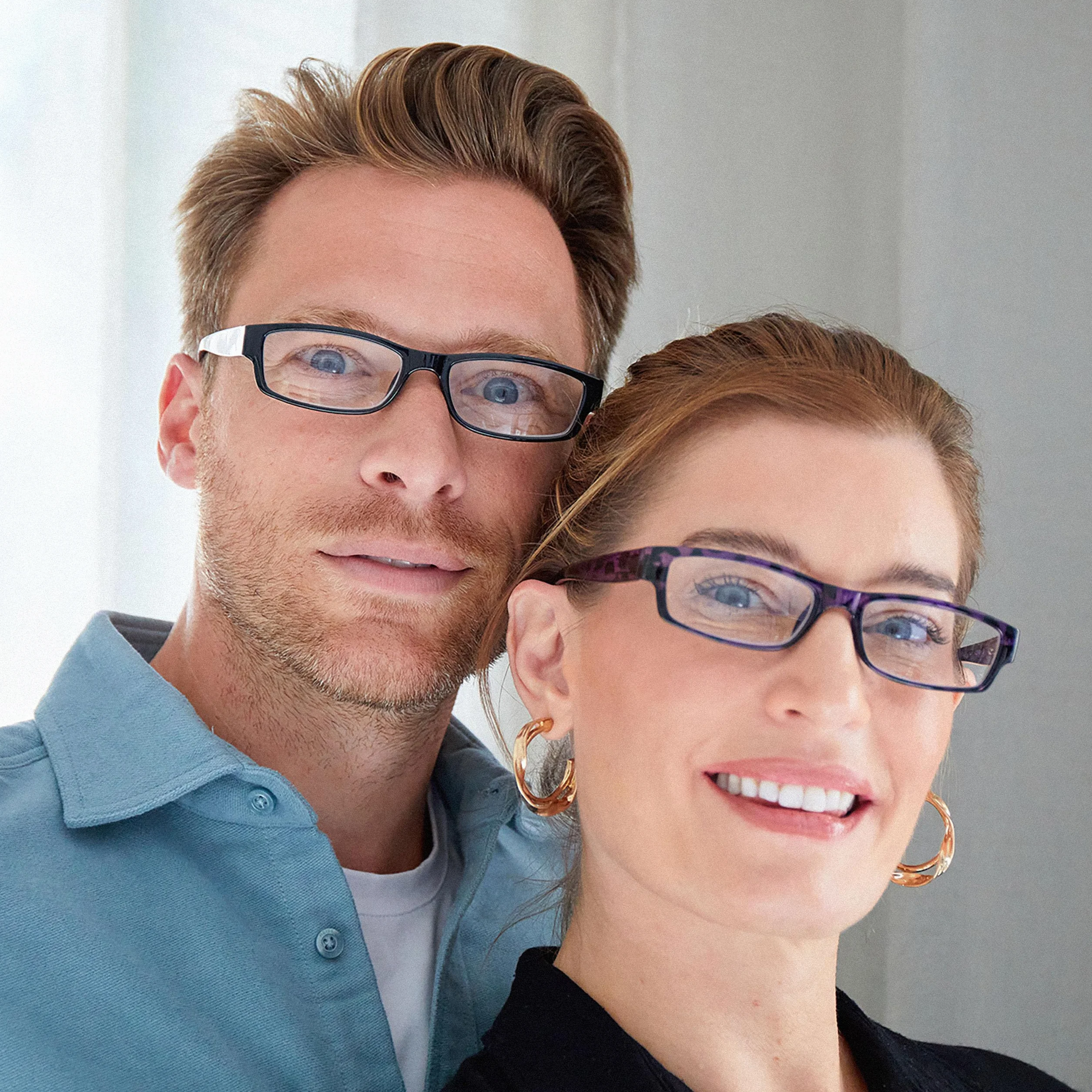 OPULIZE Ace Gafas De Lectura Negro +2,00 Pack 2