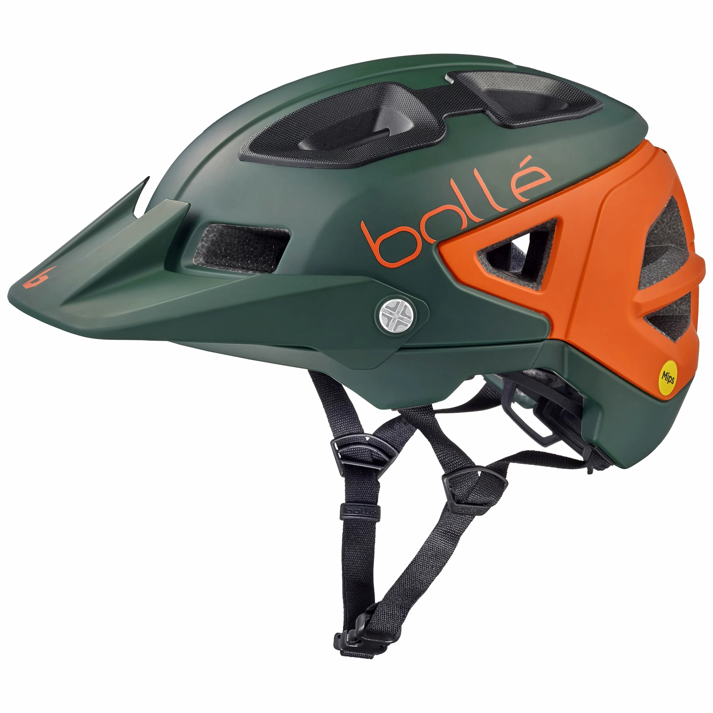 BOLLÉ Trackdown MIPS Casco, Adultos Unisex, Green Orange, L