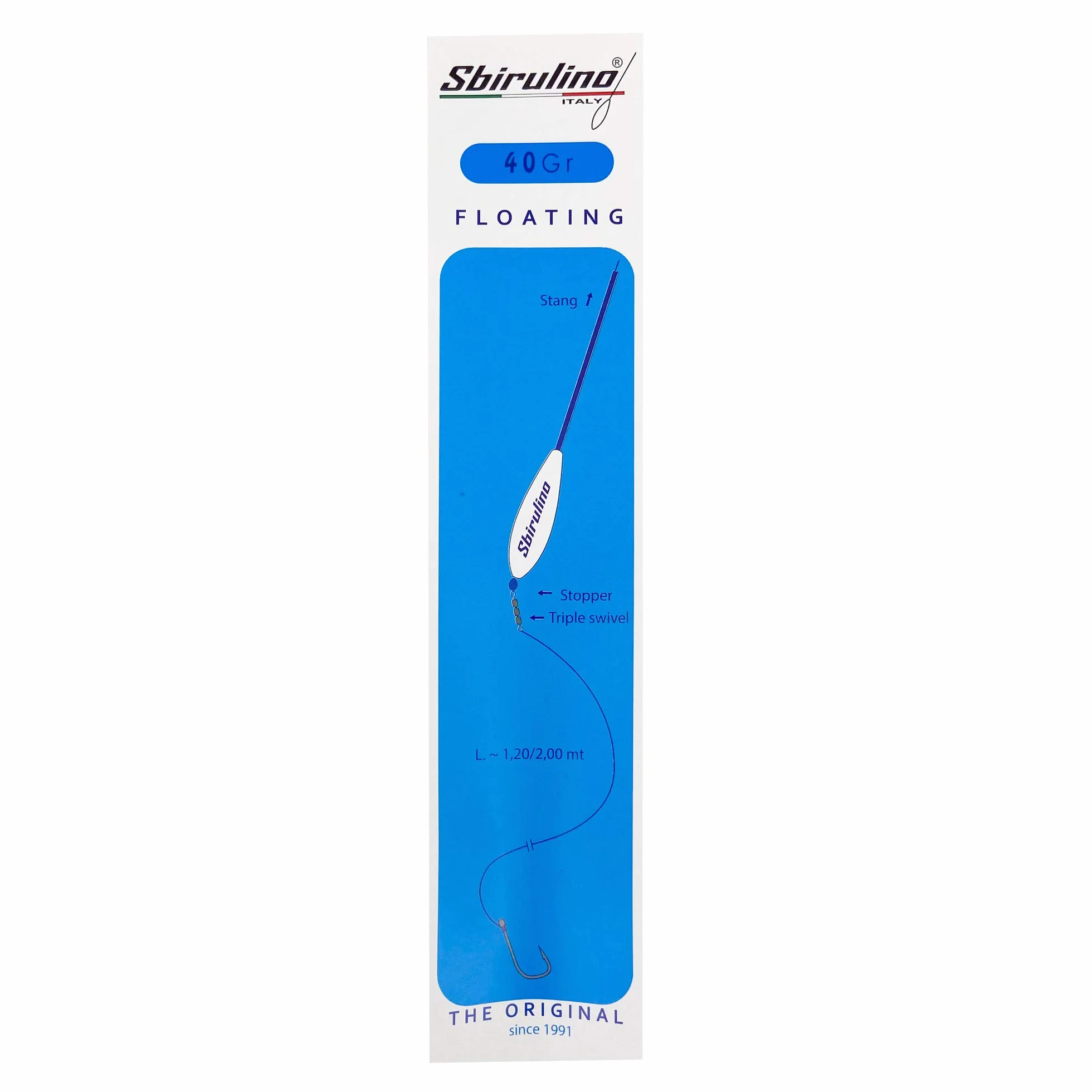 Sbirulino Kit de bombardas de pesca (juego de bombardas flotantes 30-35-40-50 g)