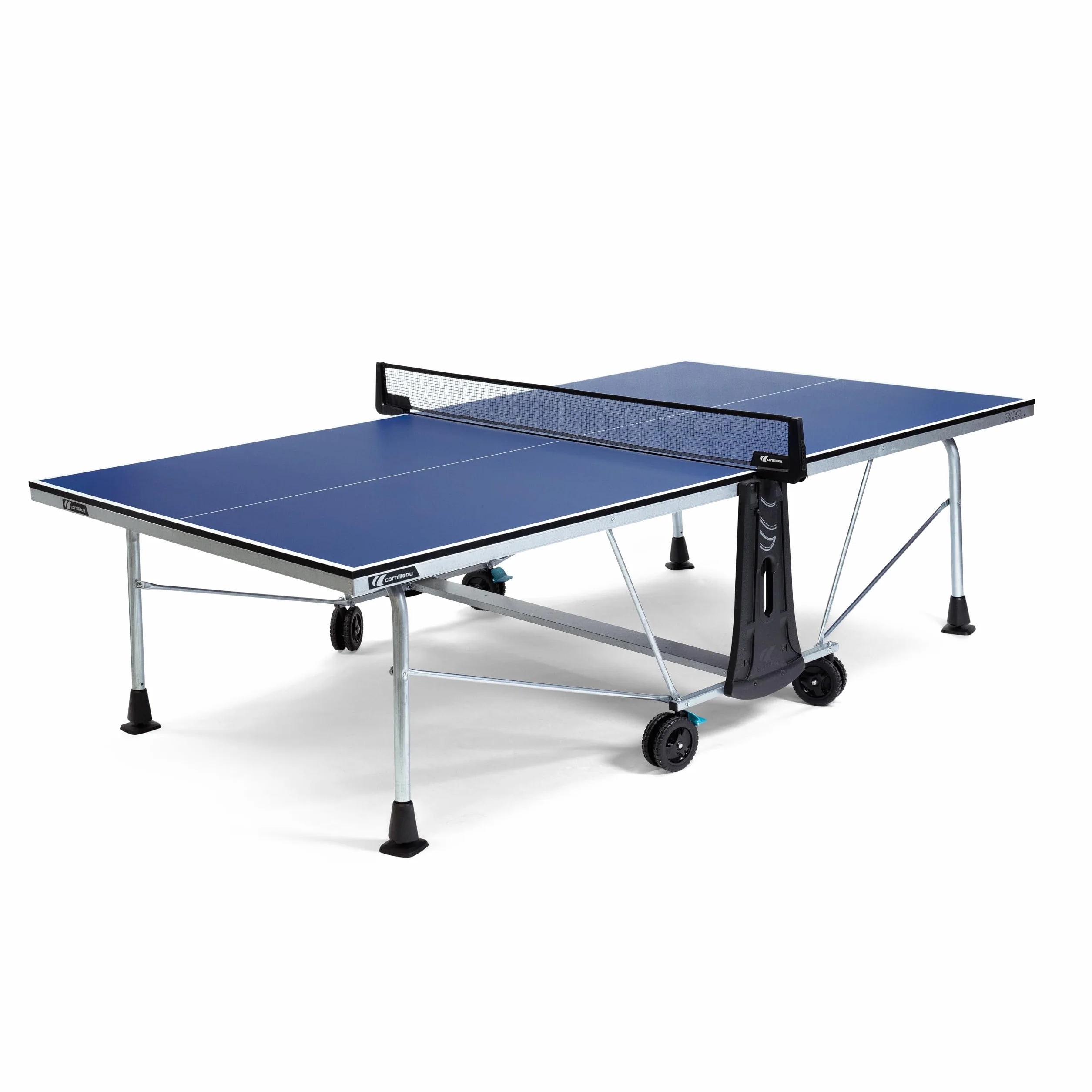 Cornilleau – Mesa de ping pong interior para interior Oisir 300 Indoor – Made in France – Azul o gris