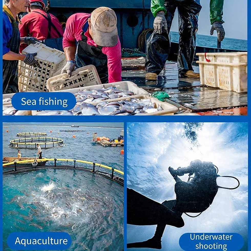 Sistema de Buceo Recargable de 3 Horas, Compresor de Aire Impermeable con Manguera de 12m y Regulador de Respiración de Buceo, Equipo de Buceo para Buceo Recreativo y Pesca