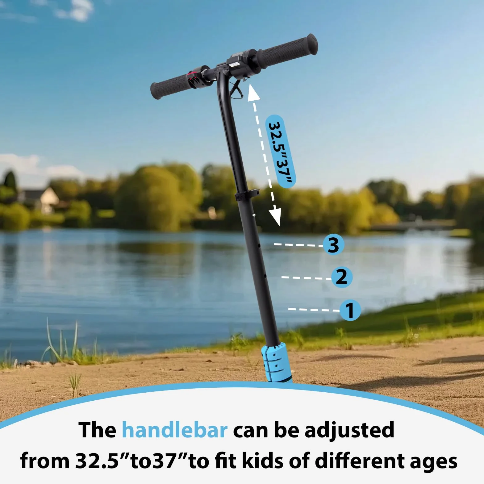 Patinete eléctrico Plegable para niños 6-14 años 16 km/h 8 km alcance rueda 7 pulgadas autoiluminación