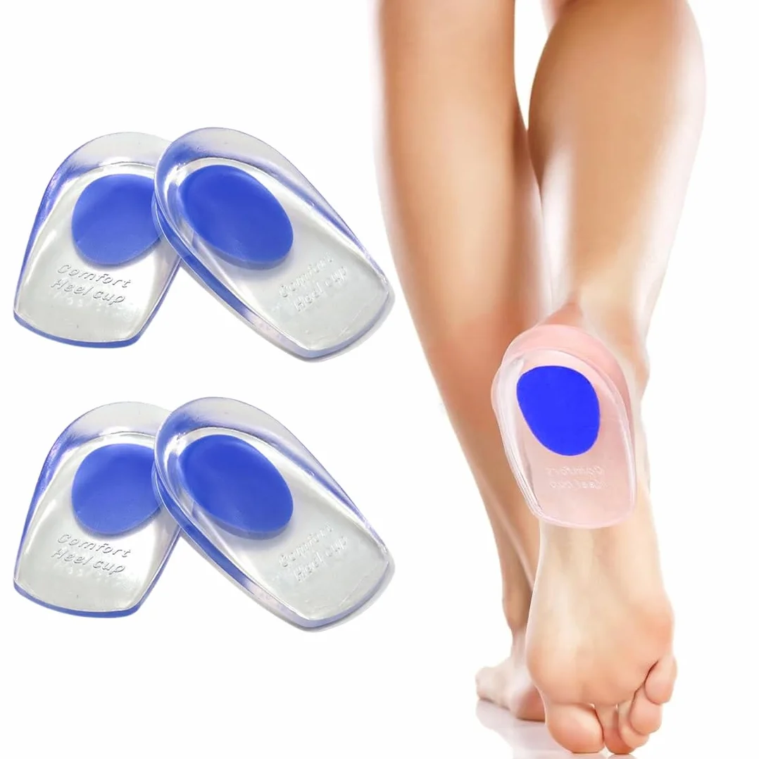 Taloneras Silicona Gel, Soporte Ergonomico, Absorción de Impactos, Plantillas para Hombre y Mujer