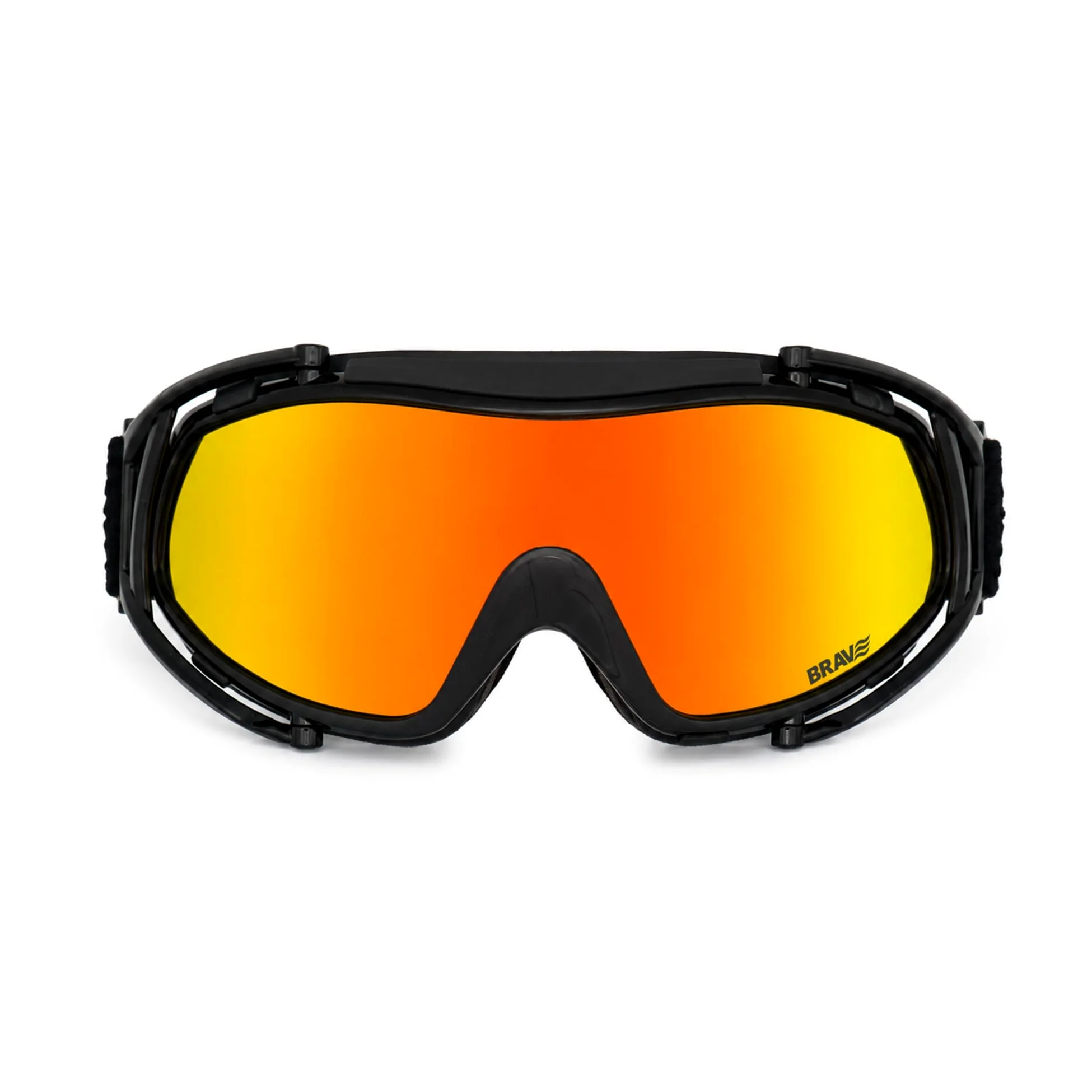 BRAVE BREEZE – Gafas Deportivas Tipo Goggle para Running, Ciclismo y Outdoor – Polarizadas UV400 Cat.3 Anti-Fog – Cinta Ajustable Antideslizante – Certificación CE – Set completo
