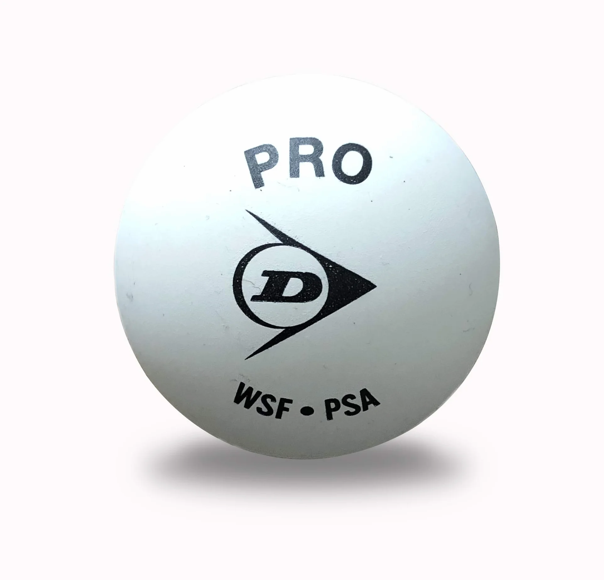 Dunlop Pelotas de Squash Pro Double Yellow Dot, Blanco, Paquete de 12