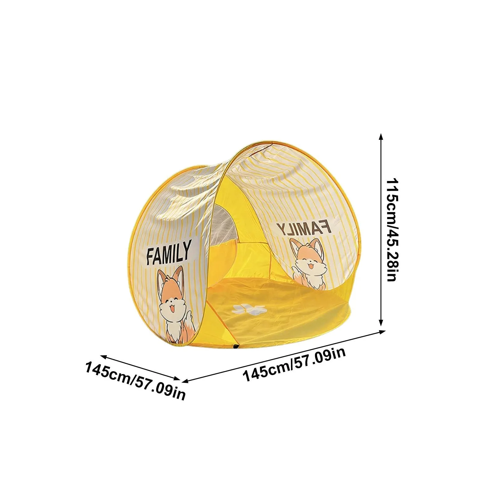 Tienda de campaña de fácil montaje para camping, portátil, con motivos atractivos y plegables, con ventana, tienda para coche, ideal para acampar, para picnic, pesca, viajes, piscina, frente al mar