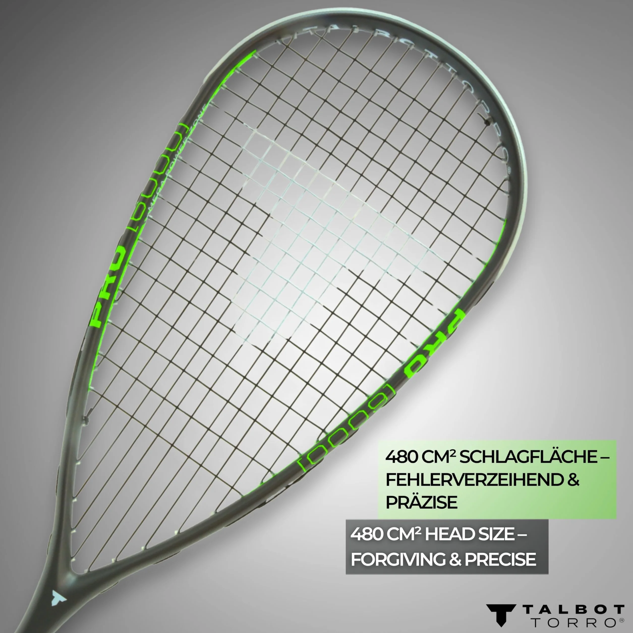 Talbot-Torro Pro 6000 Raqueta de Squash Carbono 4 Ultraligera Avanzados