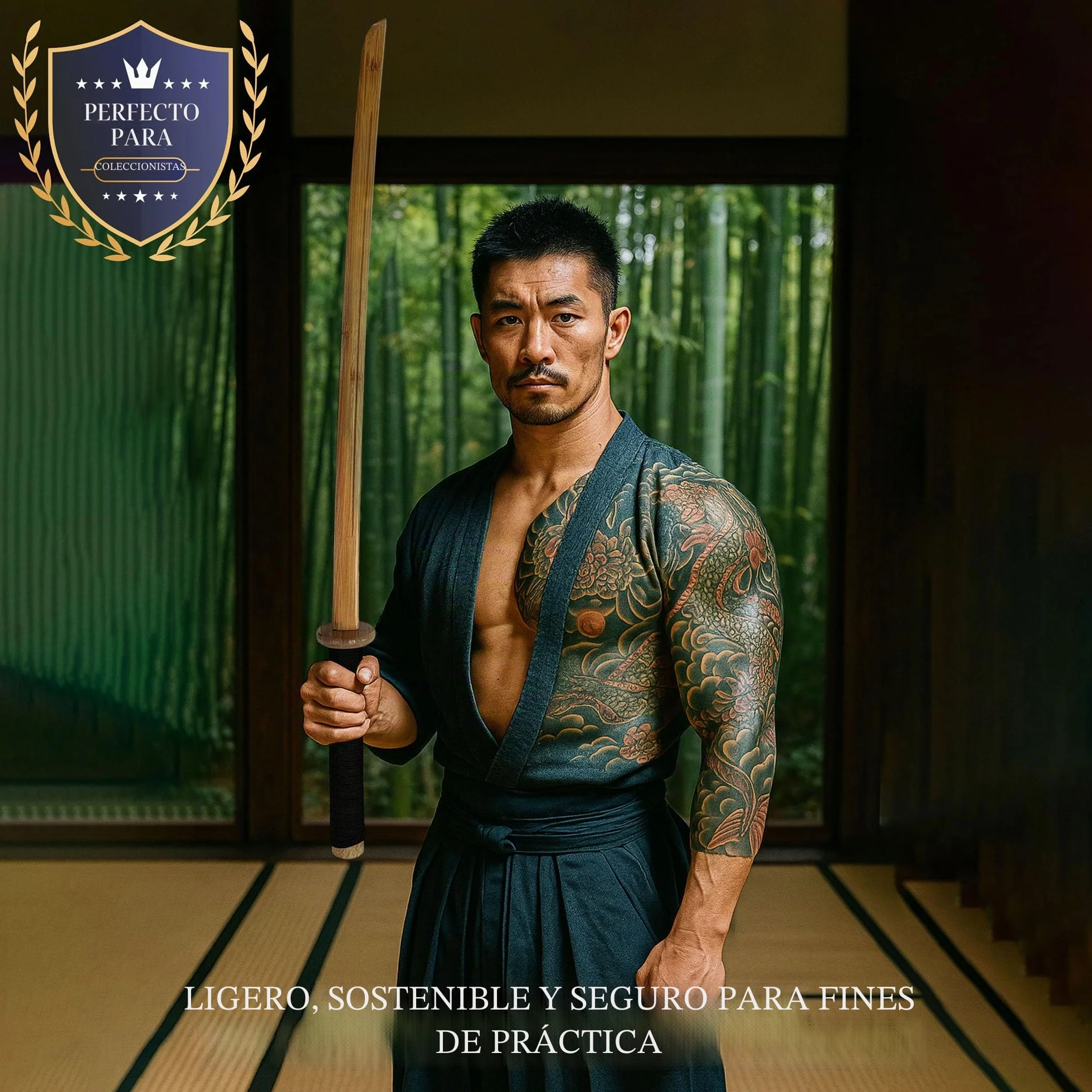 Bokken de madera Shinai Katana Wakizashi Tanto Kendo espada entrenamiento samurái