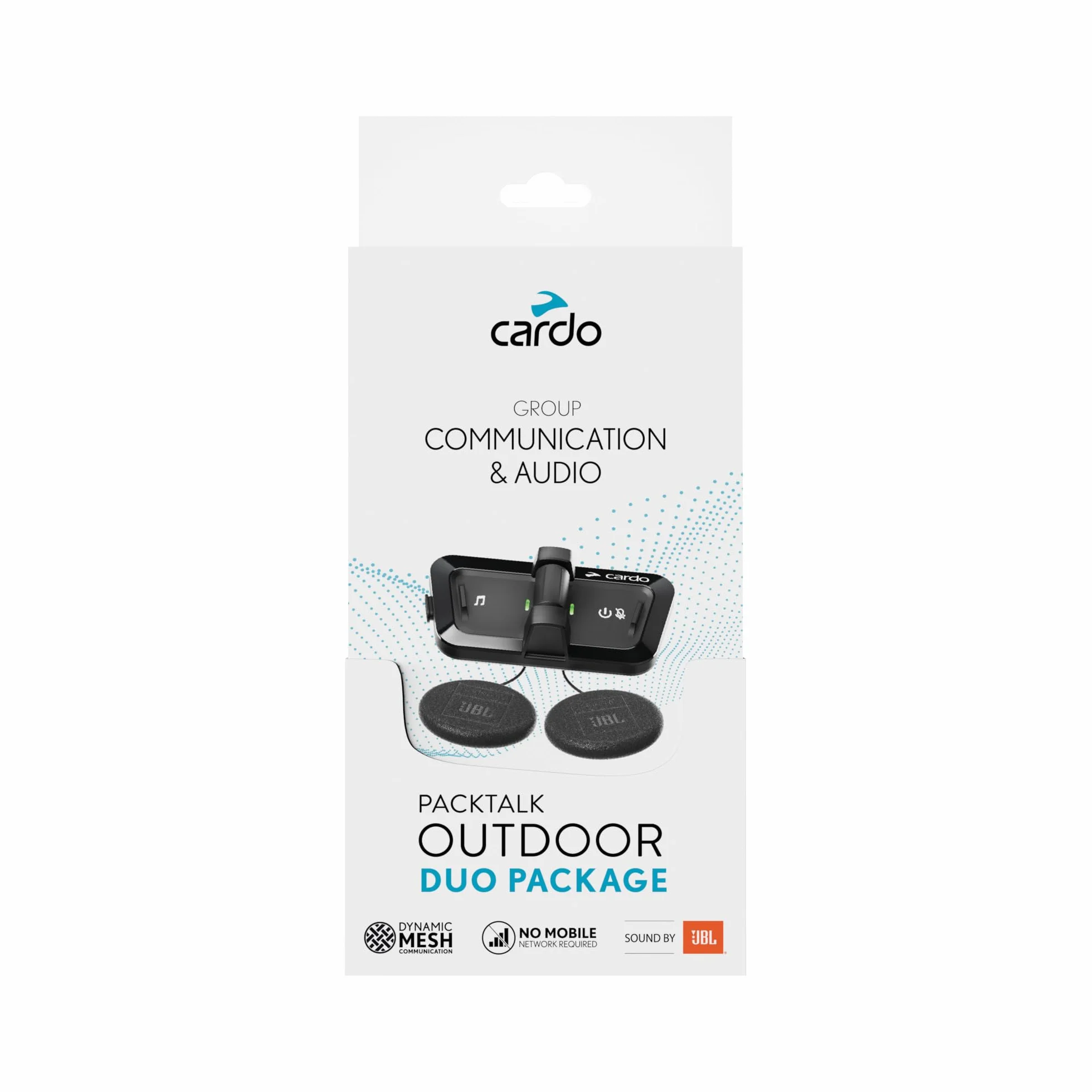 PACKTALK Outdoor Sistema de comunicación para Casco, Negro Doble