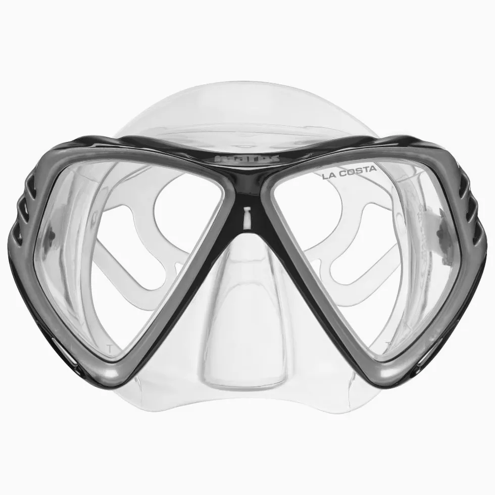 Mares Combo La Costa Dry - Kit de máscara de Tubo para Adultos, Vidrio Templado, Snorkel 100% Dry Top, válvula de Purga