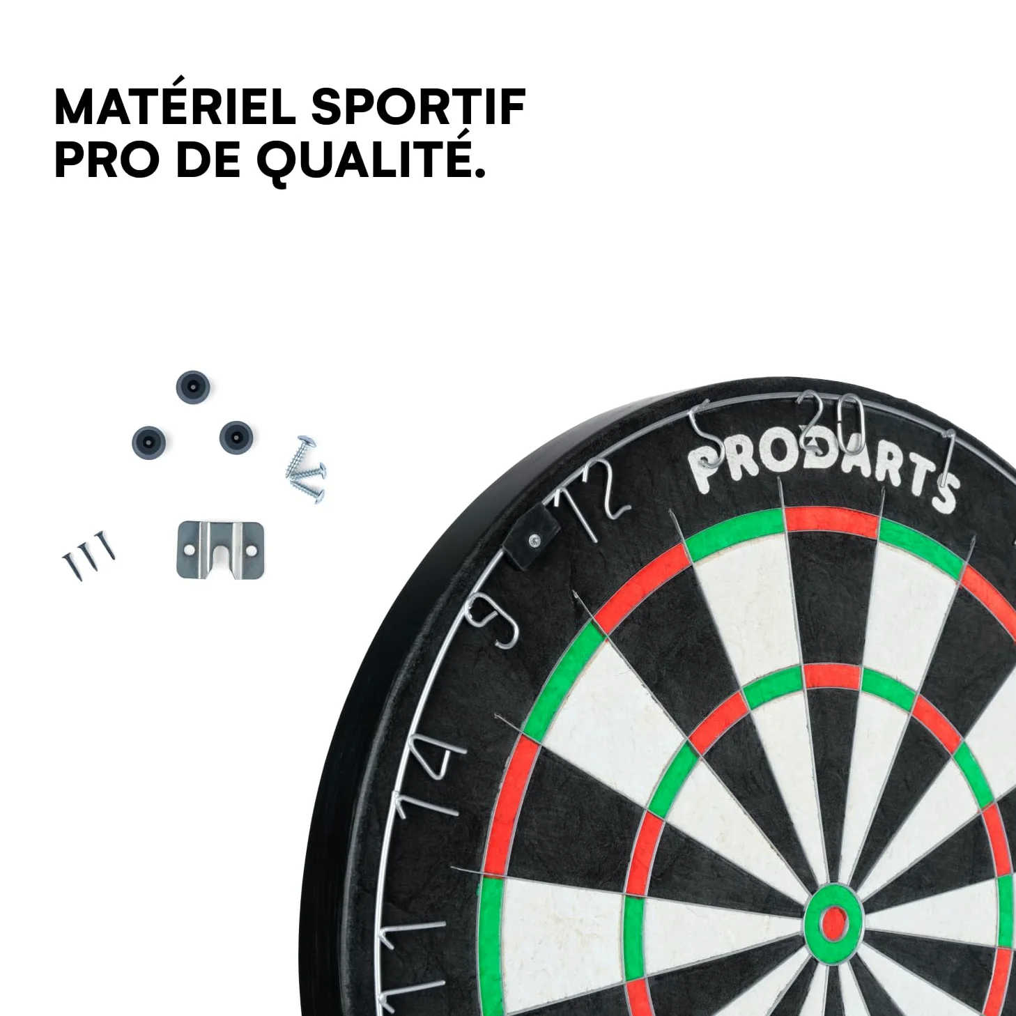 Diana De Dardos Dartboard Force 8 - Cerdas De Sisal De Clase A - Construcción De Alambre De Hoja Profesional - 451 X 38 Mm – Juego Dardos + Libro De Reglas + Kit De Ensamblaje