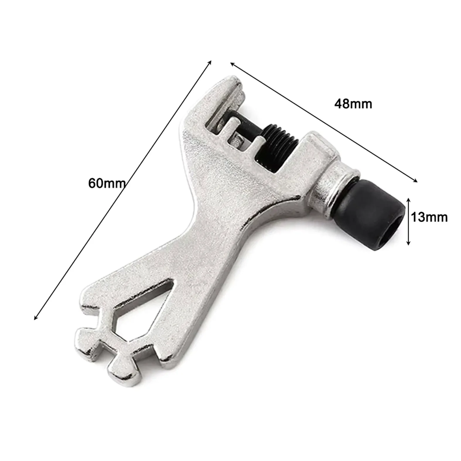 Genérico Mini cortador de cadena de bicicleta de acero y llave for radios | Totalmente de acero, doble función, for mantenimiento de bicicletas de montaña y de carretera.