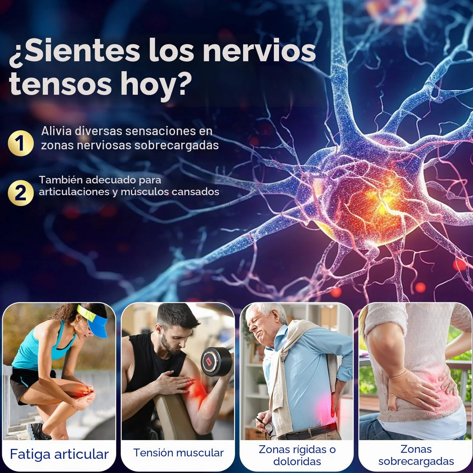 Crema para Neuropatía 120g Alivio Dolor Nervioso Reduce Hormigueo Entumecimiento con Árnica Aloe Vera y Vitamina B6