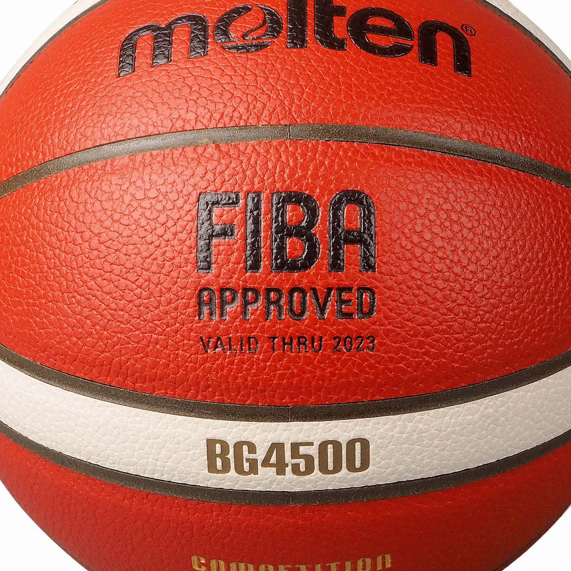 Molten BG4500 Basketball, Official British Basketball Leagues Match Ball, BBL & WBBL, Fiba Approved, Premium Composite Leather, Indoor Play, Orange/Ivory