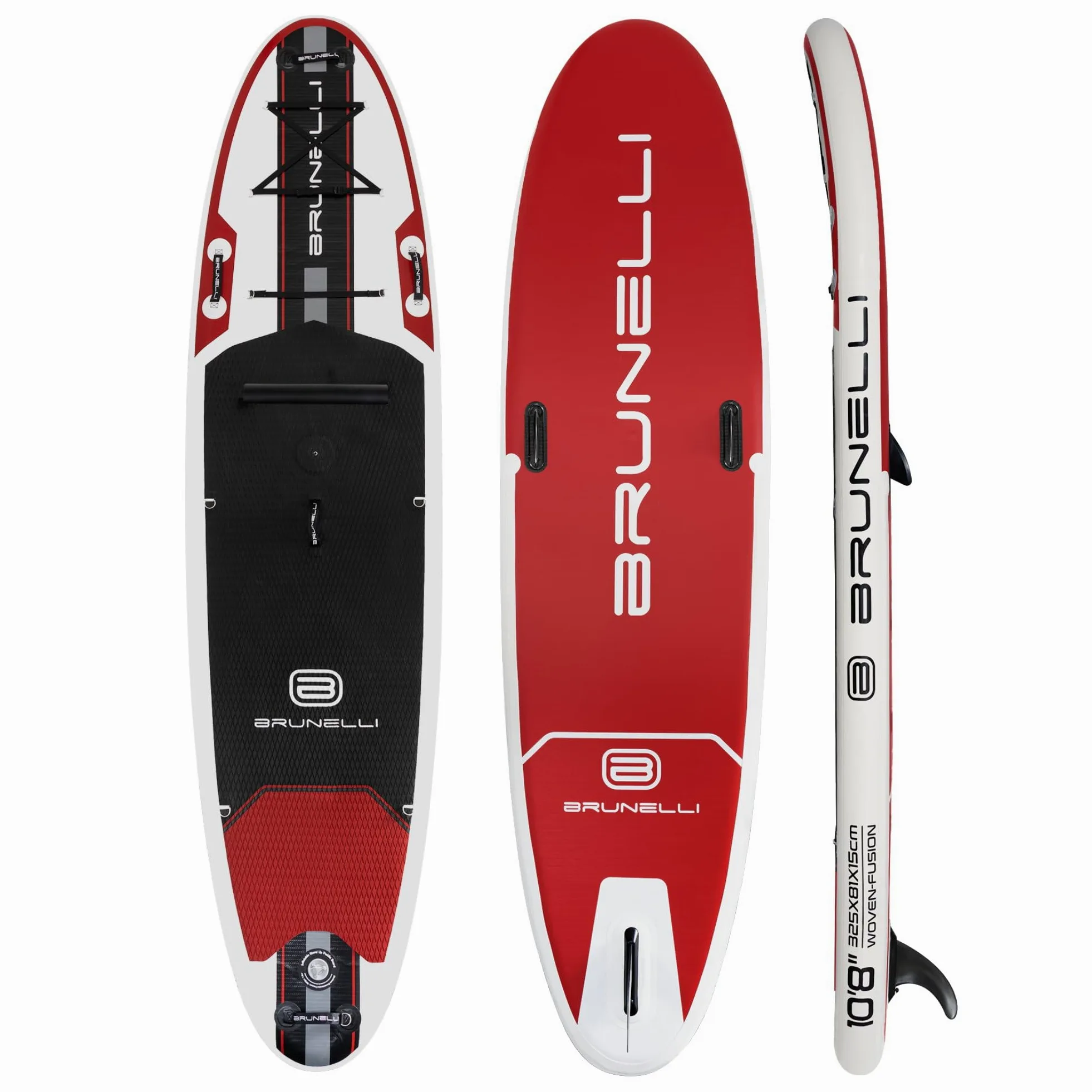 BRUNELLI 10.8 Windsurf Woven Double Layer iSUP Board hinchable Stand Up Paddle iRIG M Surf Sail Set Blue