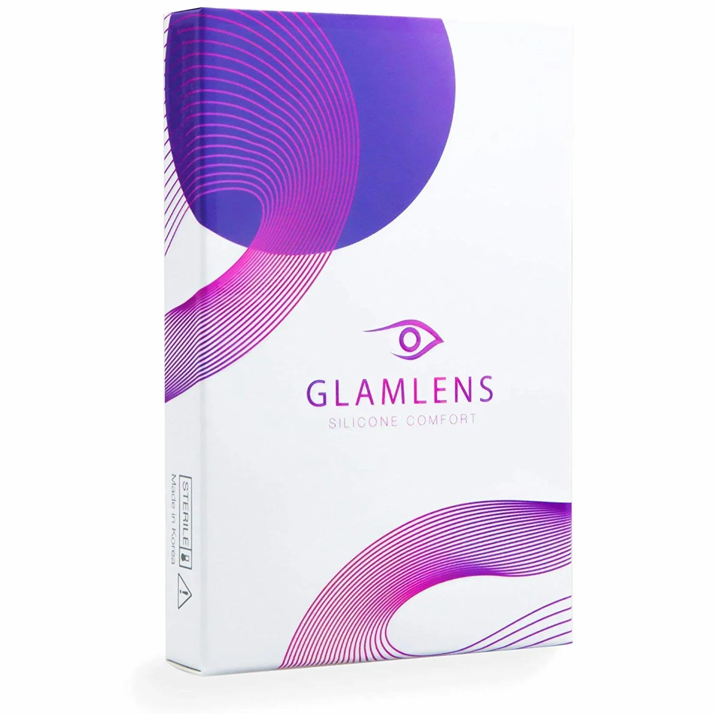 GLAMLENS Jasmine Blue Lentillas de Colores Azules 1 Par 90 Días Sin Graduación Hidrogel de Silicona